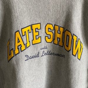 Vintage Late Show David Letterman Champion Sweatshirt Medium M